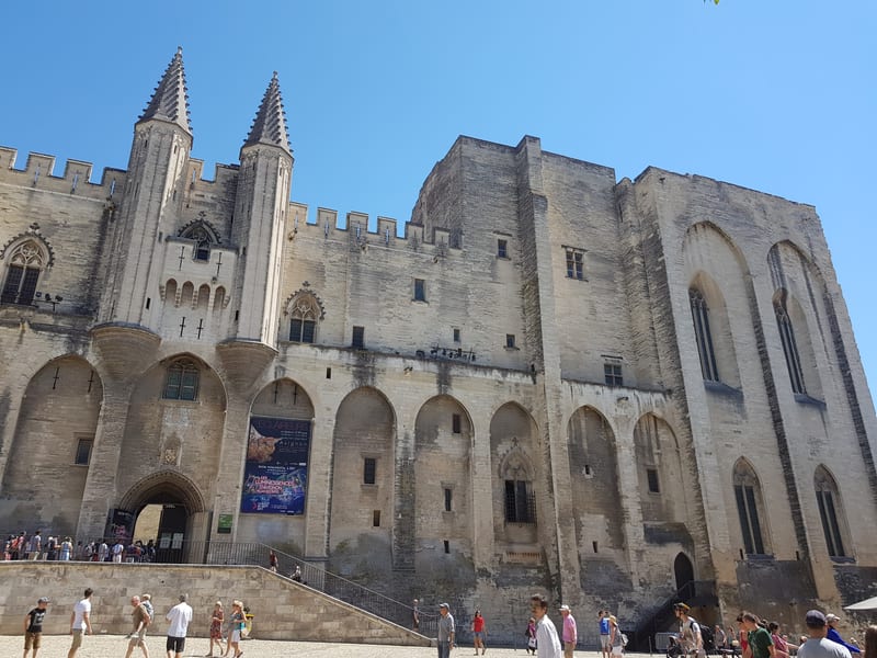 Avignon's papal palace and Rhône-side old town