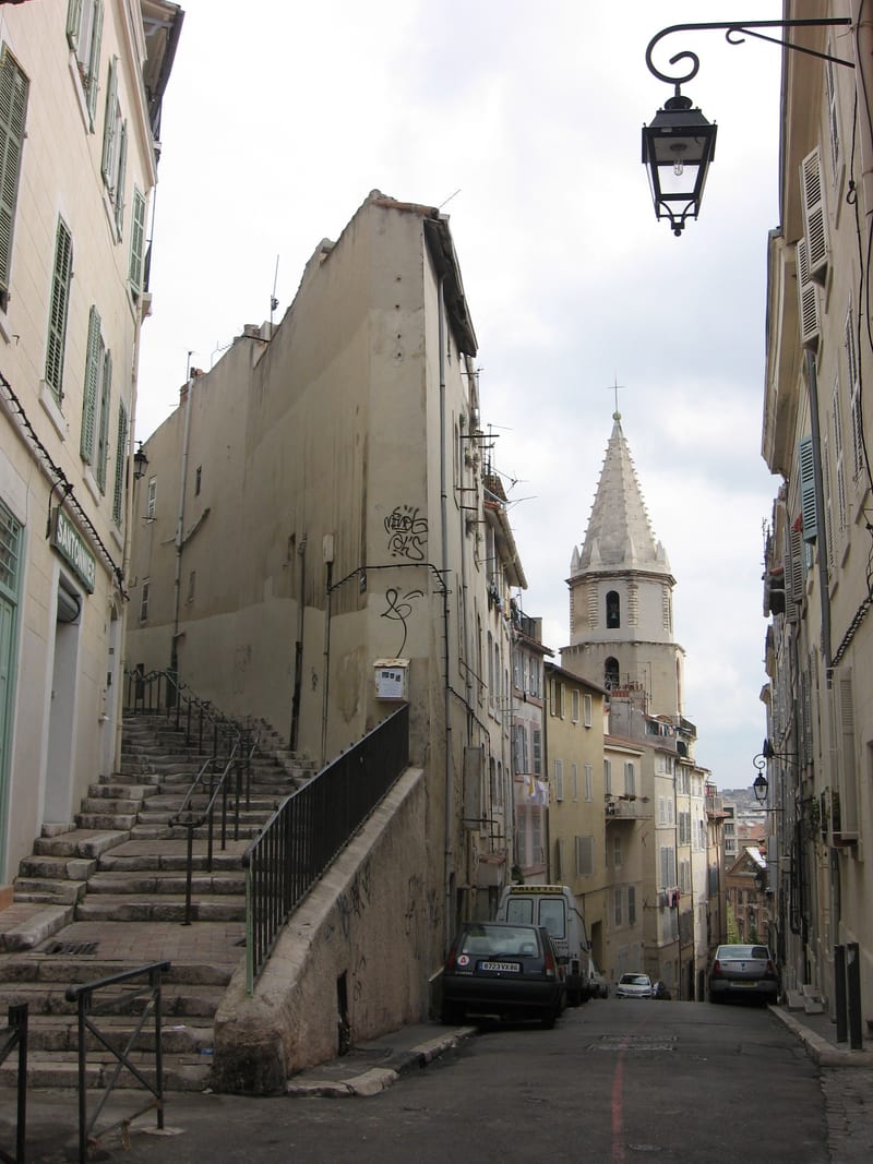 Le Panier's hillside lanes above the Old Port